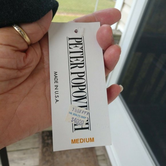 NWT  Peter Popovitch Short Sleeves Knit Top Medium - Picture 3 of 7